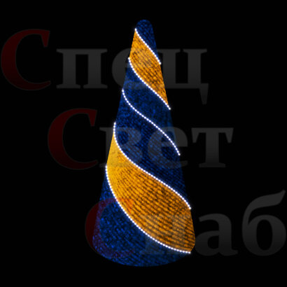 Ель Светодиодная уличная 2 м. RGB-3 Синяя 1